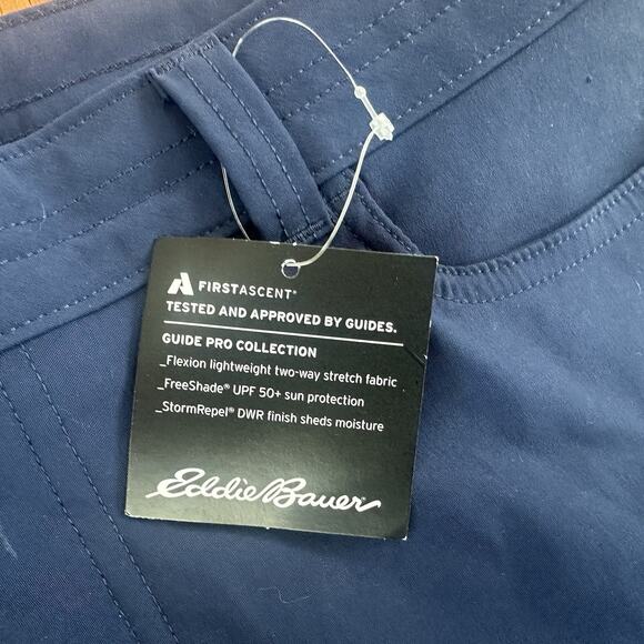 Eddie Bauer First Ascent Navy Blue Guide Pant Size Petite 10 NWT Hiking Outdoor - Picture 4 of 12